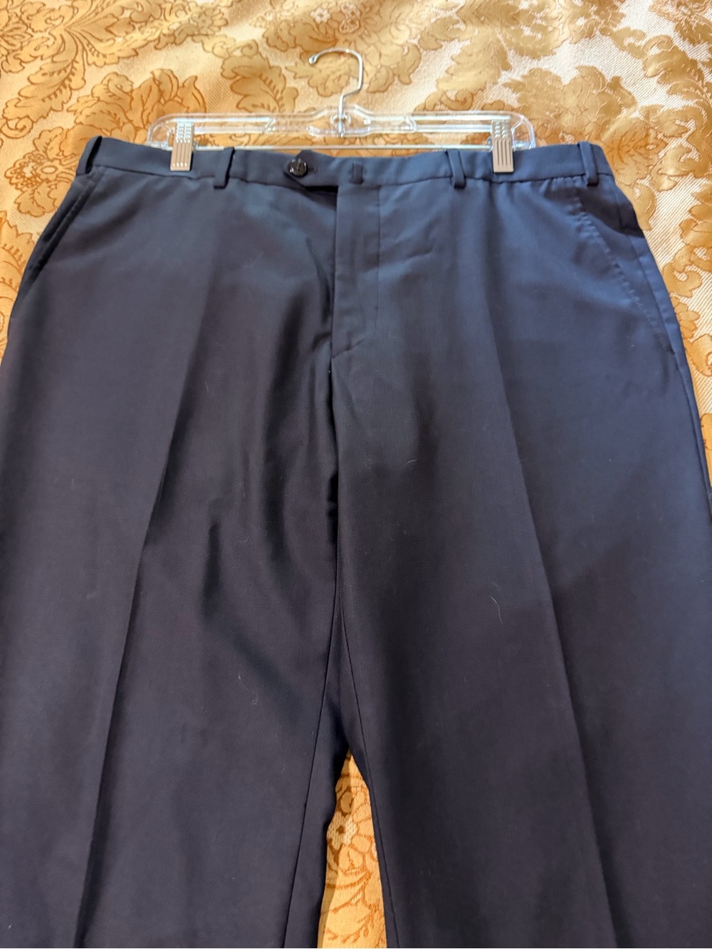 Georgie Armani Men's Classic Black Dress Pants, 100% Super Lana 180s, Sz 36 x 34 - Picture 3 of 16